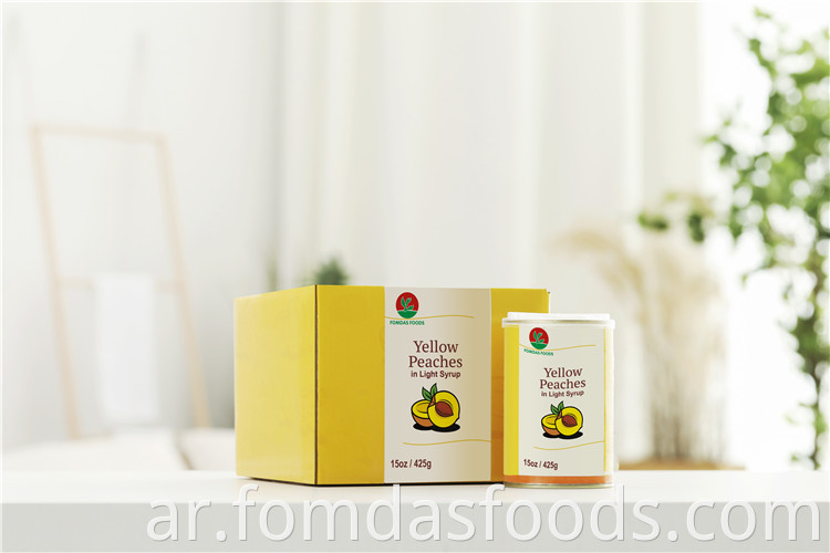 Canned Yellow Peaches In Sucralose
